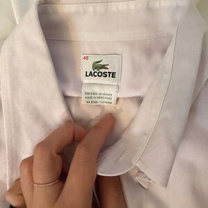 100% cotton Lacoste (Men's) lavender Shirt /oversized looks for women